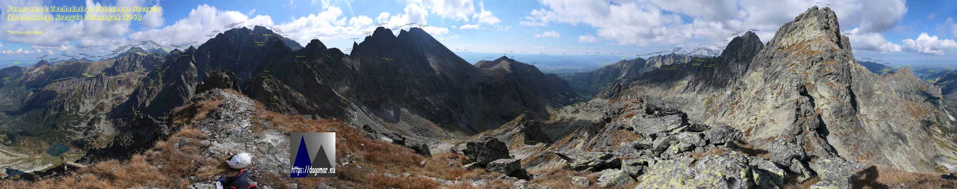 panorama z Zachodniego Żelaznego Szczytu